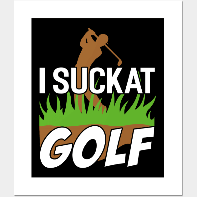 Golf Golfer Golfing Golf Ball Hole In One Gift Wall Art by Tee__Dot